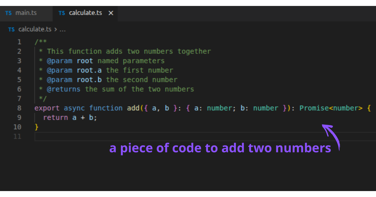 a piece of code